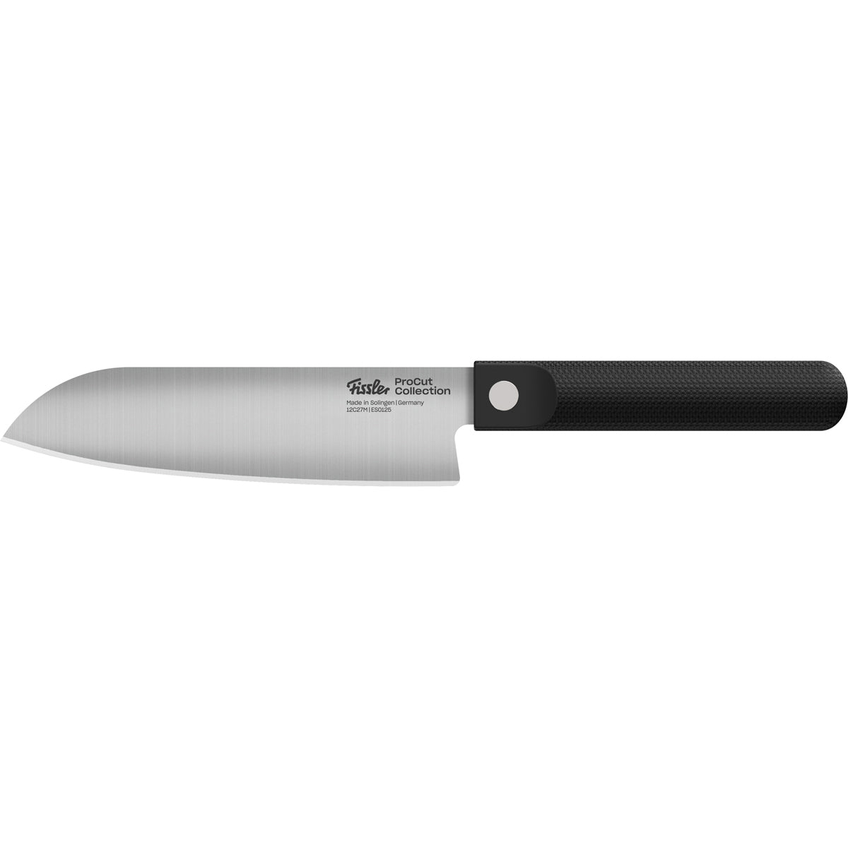 Fissler ProCut Set: Drei präzise Küchenmesser mit schwarzem Griff und Logo, für anspruchsvolles Schneiden. Hergestellt in Deutschland.