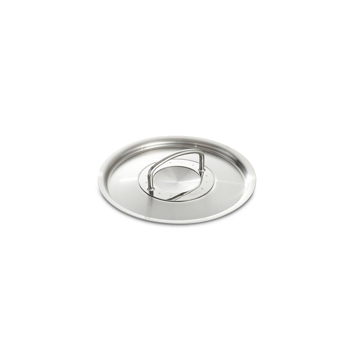 Fissler Original-Profi Collection® 28 cm Edelstahldeckel mit Metallgriff, hergestellt in Deutschland, abgebildet auf weißem Hintergrund.